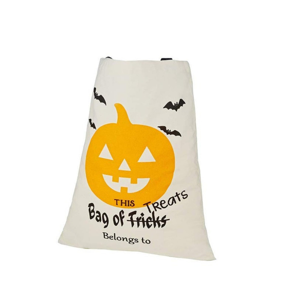 Halloween Trick or Treat tote bag canvas - Picture 2 of 3